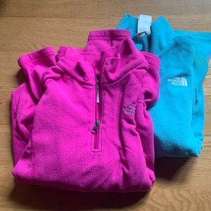 The North Face zip jacket (2 of them)
